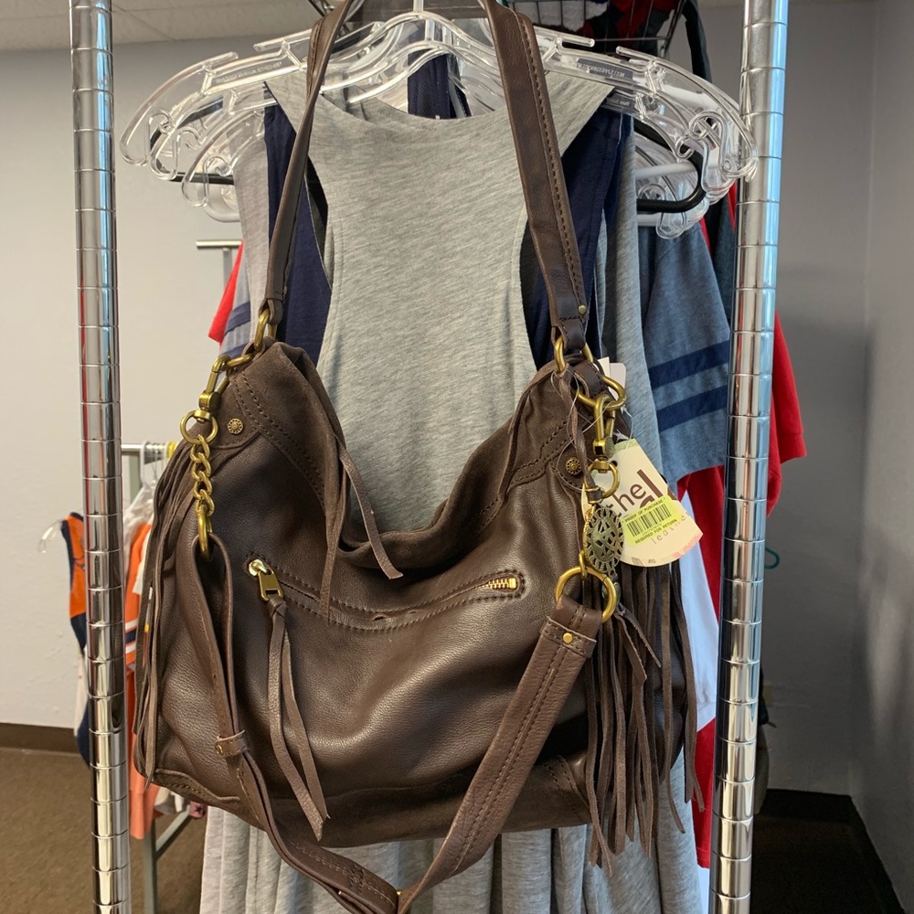 The Sak leather fringe shoulder bag